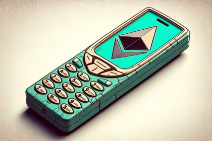 Smartphone displaying Cardano trading interface with buy and sell buttons