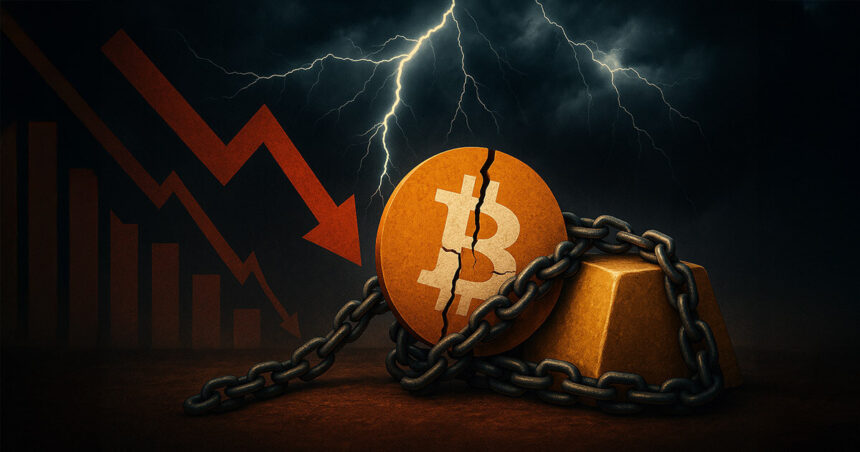 Bitcoin outflows aren’t benefiting gold; both assets feel the pressure