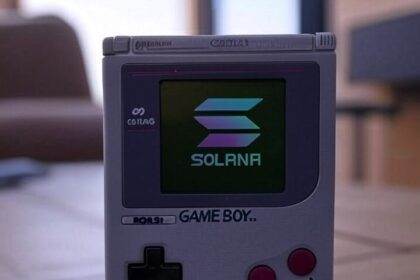 This is PSG1, a portable video game console from Solana