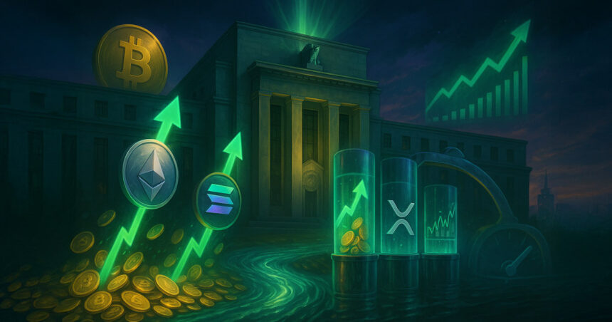 Bitcoin’s $977M streak outguns Ethereum as $1B altcoin wave returns post Fed cut