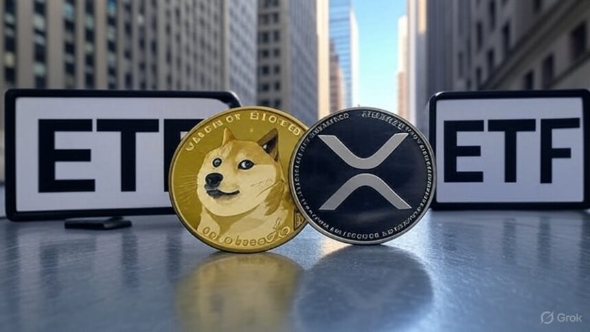 XRP and Doge launched today in the United States Stock Exchange